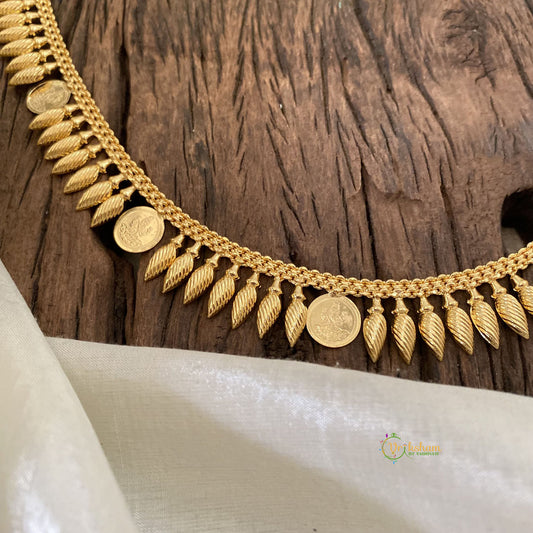 Gold Look Alike Kerala Mullai Mottu Kaasu Neckpiece-Mid-Length Necklace-G11377