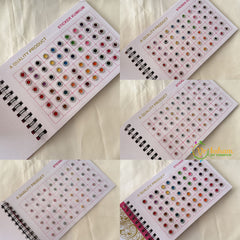 Round Shaped Shaded Color Sticker Small Bindi Book-Navya Suhag-BB138