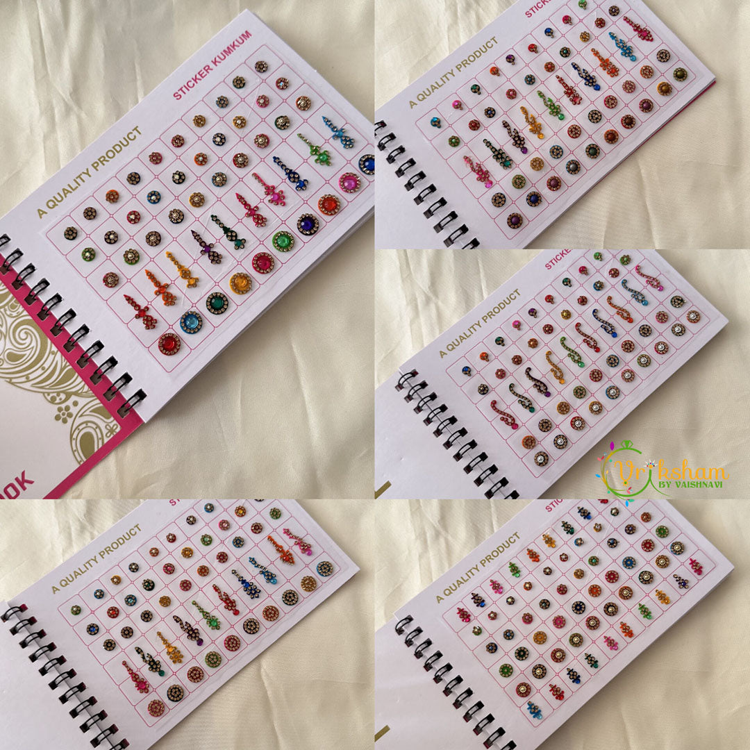 Fancy Black Stone Sticker Bindi Book-Navya Suhag-BB146