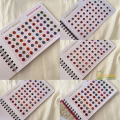 Fancy White Stone Sticker Bindi Book-Navya Suhag-BB142