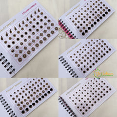 Shaded Cocktail Stone Sticker Bindi Book-Navya Suhag-BB144