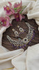 Purple Victorian Diamond High Neck Choker-VV1601