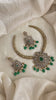 Premium Victorian Diamond Hasli Neckpiece-Green-G12185