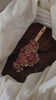 Premium Gold Look Alike Hair clip -Pearl-Red Green-G11268