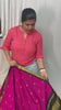 Magenta With Black Border - Kalyani Cotton Saree - VS3745