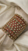 Silk Thread Red Green Kundan Bridal Bangle-G12317