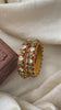 3D Floral Kids Silk Thread Kundan Bangle-G12311