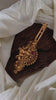 Gold Look Alike Temple Hair clip -Gold Bead-Krishna Radha-Red-G11255