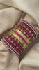 Silk Thread Pink Kundan Bridal Bangle-G12315