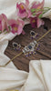 Simple Victorian Diamond Choker-Purple Beads-Tilak-VV1634