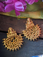 Chandbali Lakshmi Earrings - Gold-G401