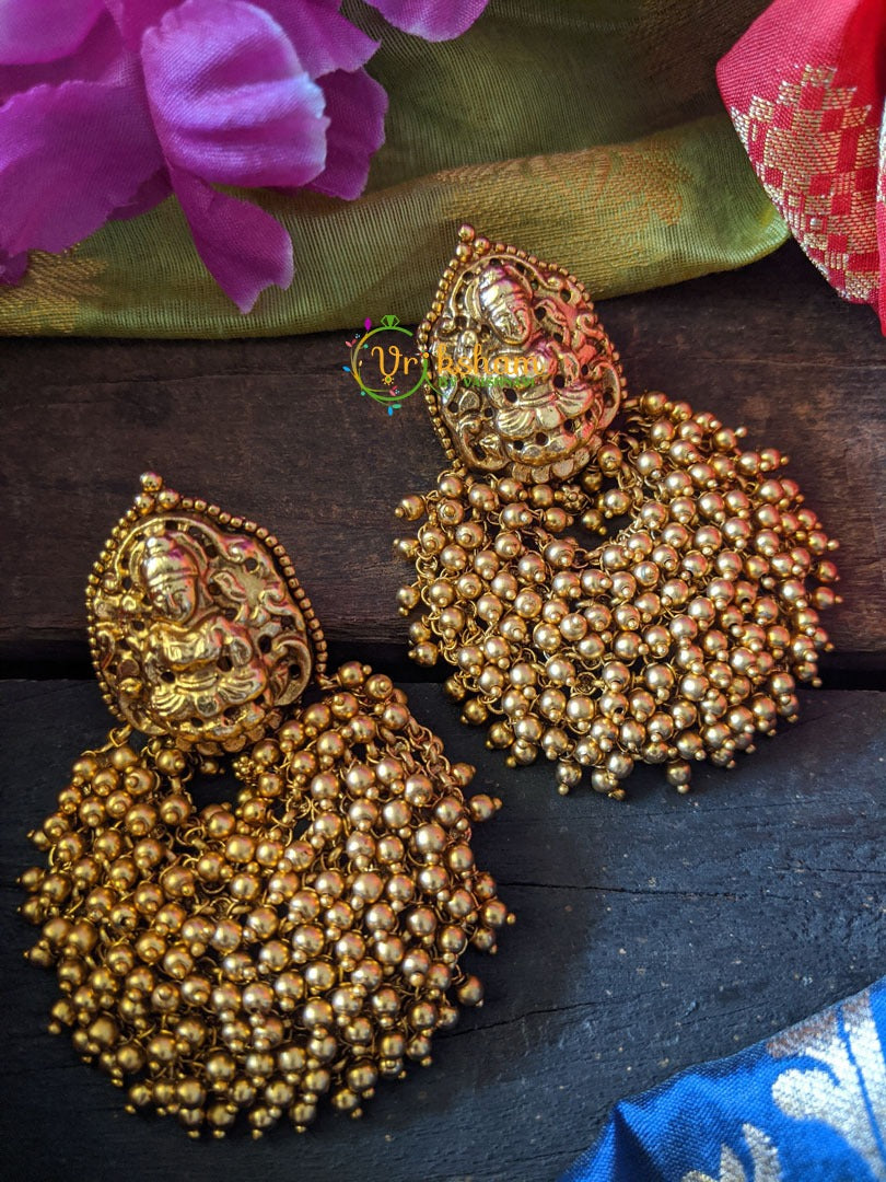 Chandbali Lakshmi Earrings - Gold 2-G399