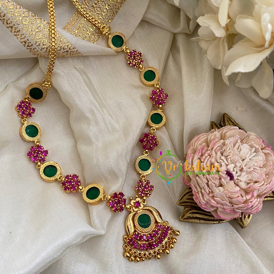 Gold Look Alike Palakka Lakshmi Short Neckpiece-G3111