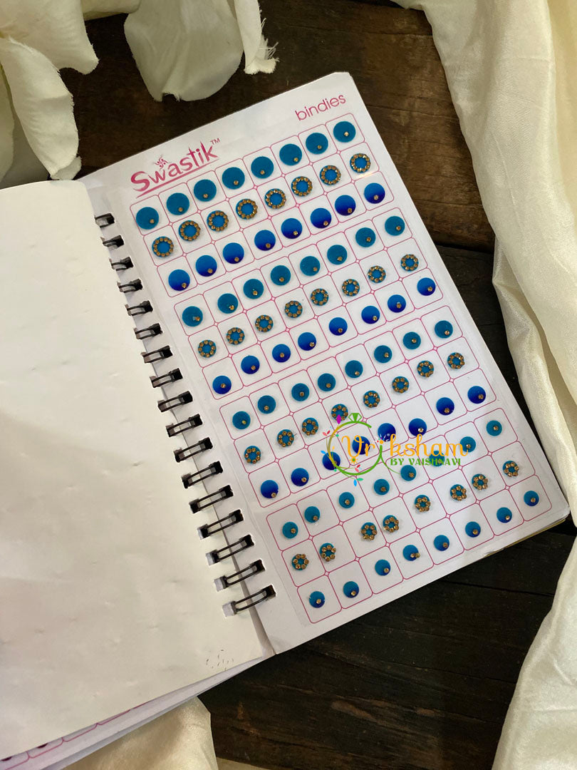 Cocktail Stone Sticker Bindi Book- Swasthik Long -BB114