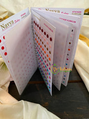 Round Plain Sticker Bindi Book-Navya Long-BB116