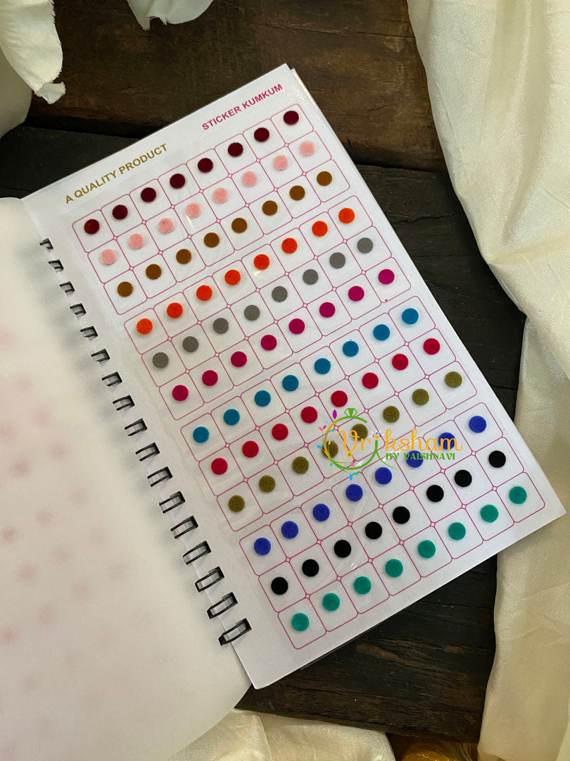 Round Plain Sticker Bindi Book-Navya Long-BB116