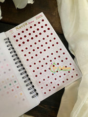 Round Plain Sticker Bindi Book-Navya Long-BB116