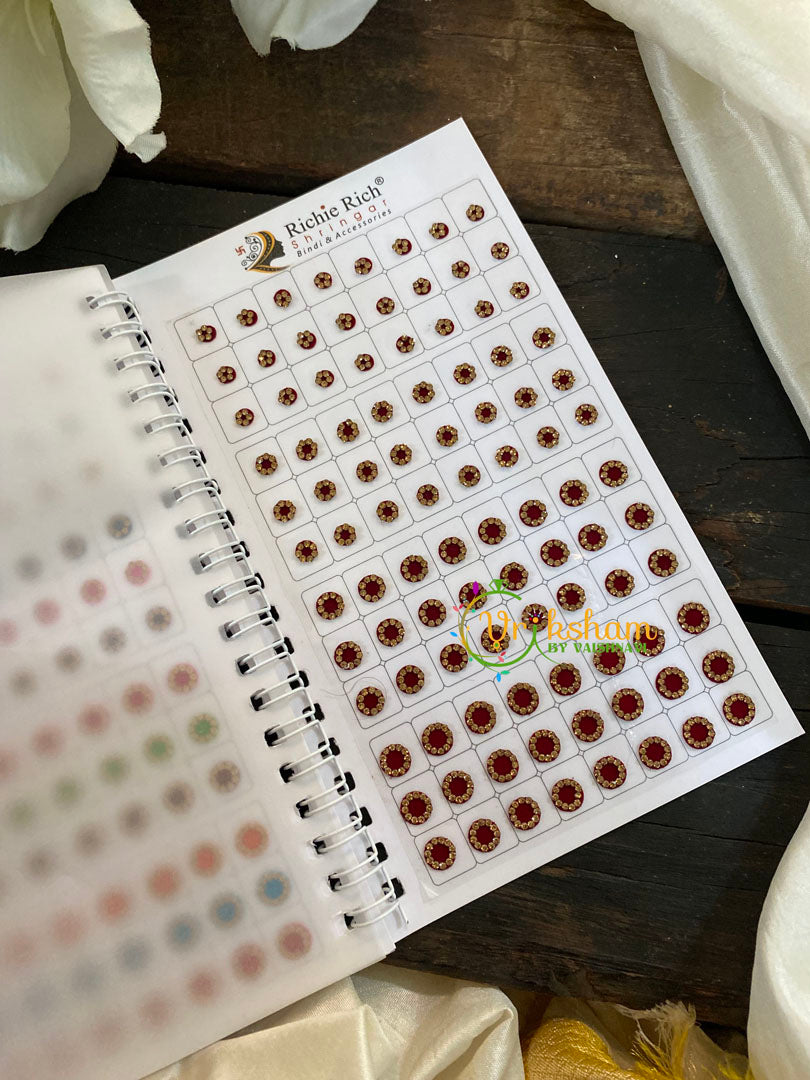 Cocktail Bridal Stone Bindi Book-Richie Rich Shringar-BB126
