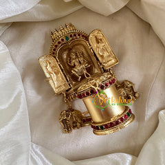Gold Look Alike Temple Kumkum Box --G10261