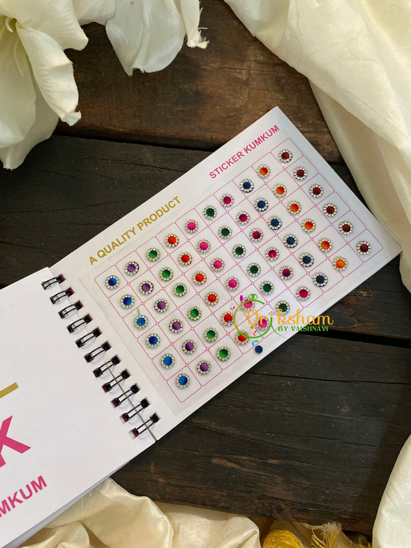 Cocktail Shaded Stone Sticker Bindi Book-Navya Short-BB123