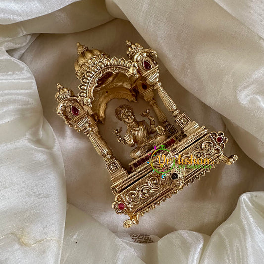 Gold Look Alike Temple Kumkum Box -Lakshmi-G10264