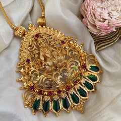 Gold Look Alike Lakshmi Palakka Pendant Chain -G3107