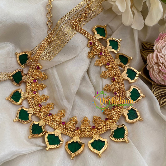 Gold Look Alike Palakka Lakshmi Neckpiece-G3103