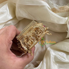 Gold Look Alike Temple Kumkum Box -The Royal-G10265