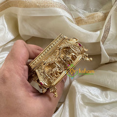 Gold Look Alike Temple Kumkum Box -The Royal-G10265