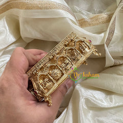 Gold Look Alike Temple Kumkum Box -The Royal-G10265