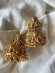 Lakshmi no stone gold look alike jhumkas-G353