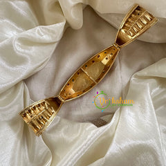 Gold Look Alike Temple Kumkum Box -Ram Parivar-G10251