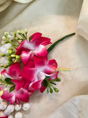 Pink Veni with Beads- Hair Accessory-H352