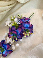 Blue Veni with Beads- Hair Accessory-H355