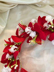 Red Veni with Jasmine - Flower Accessory -H365