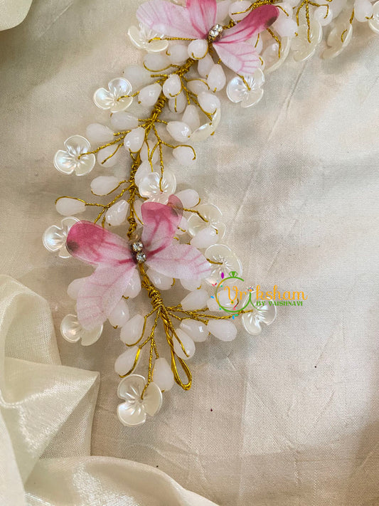 Rose Floral Veni with Beads- Hair Accessory-H386