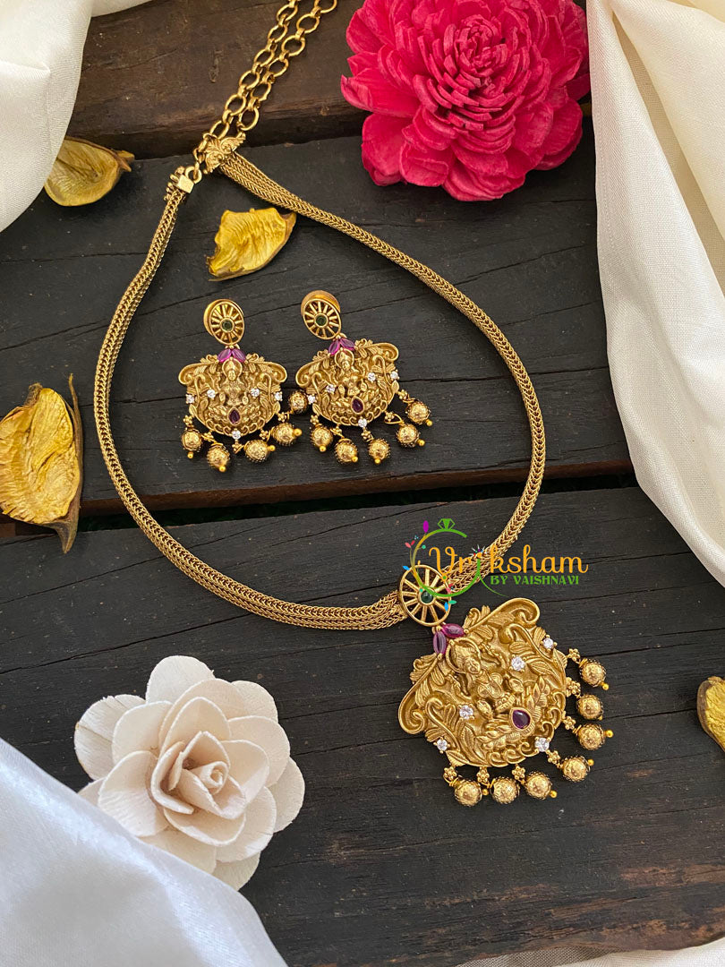 Traditional Lakshmi Addigai Choker Neckpiece-G7318