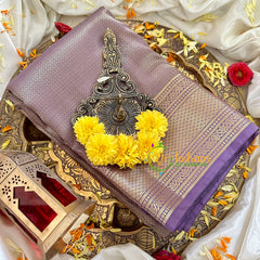 Lavender Kanchi Silk Saree -VS1747