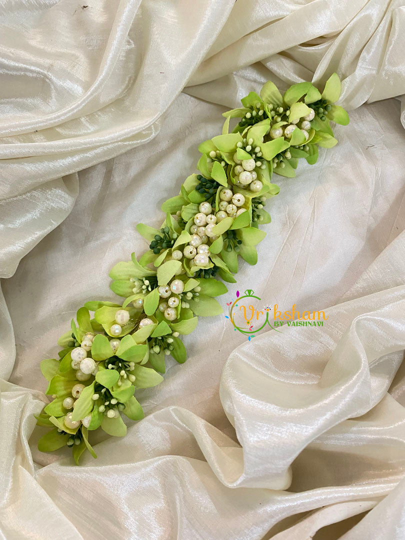 Light Green Veni with Beads- Flower Accessory-H381