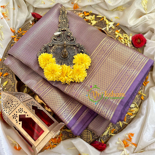 Lavender Kanchi Silk Saree -VS1747