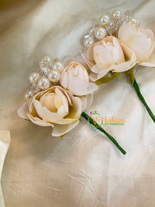 Sandal Roses Twig Bridal Hair Accessory-H383