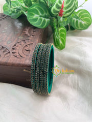 Green Thin Silk Thread AD Stone Bangle -G8599