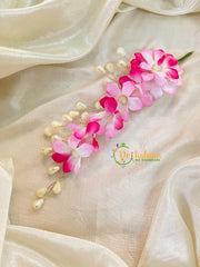 Pink White Veni with Beads- Hair Flower Accessory-H358