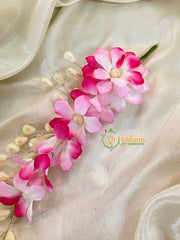 Pink White Veni with Beads- Hair Flower Accessory-H358