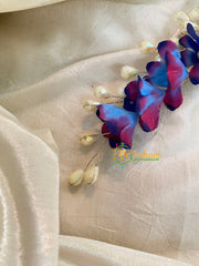 Blue Purple Veni with Beads- Hair Flower Accessory-H359