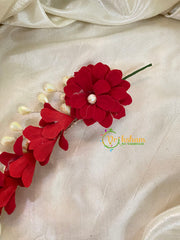 Red Veni with Beads- Hair Accessory-H361