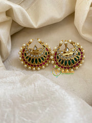 Precious Jadau Kundan Studs -Chandh-J1443