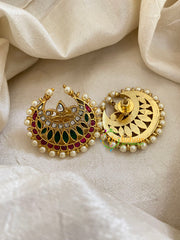 Precious Jadau Kundan Studs -Chandh-J1443