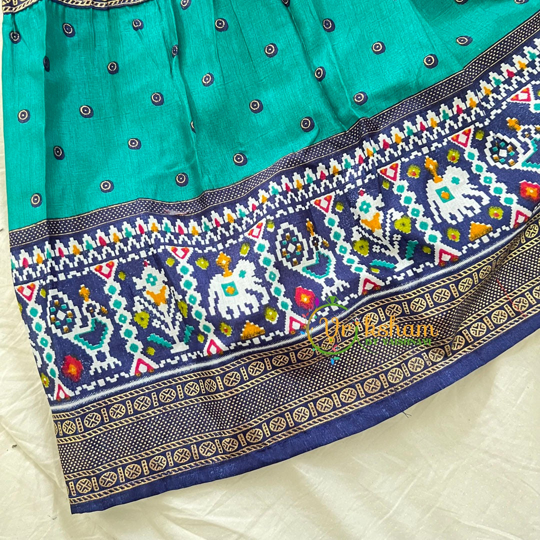 draft Blue Green Indian Traditional Girls Lehenga Set -VS832 (Copy)