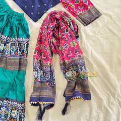 draft Blue Green Indian Traditional Girls Lehenga Set -VS832 (Copy)